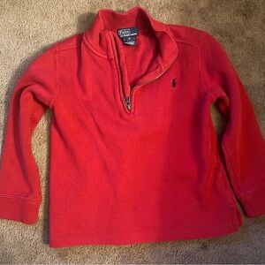 Ralph Lauren Red Half-Zip Pullover